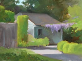 Shed with Wisteria, 12X16