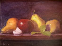 Apples Pears 1 Diptych, 11x14