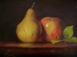 Pear and Red Apple (Martha and Austin), 8x10