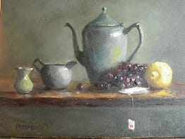 Teapot with Lemon I, 14x18