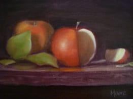 Two Apples and Slice, 8x10