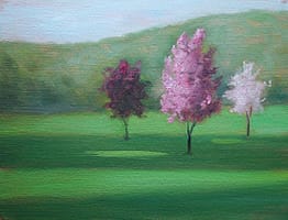 Spring Trees, Ringwood, 14x18