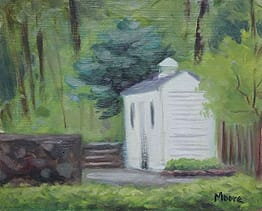 Shed in Spring, 8x10