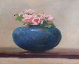 Ovoid Pitcher with Roses, 16X20