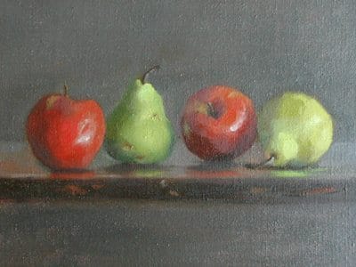 Red Apples & Green Pears, 11x14