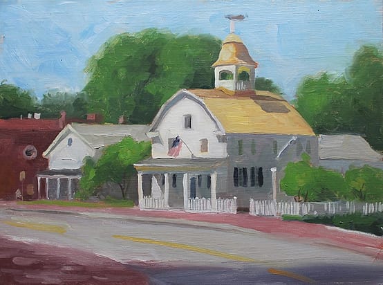 Town Hall, Bedford, 12x16